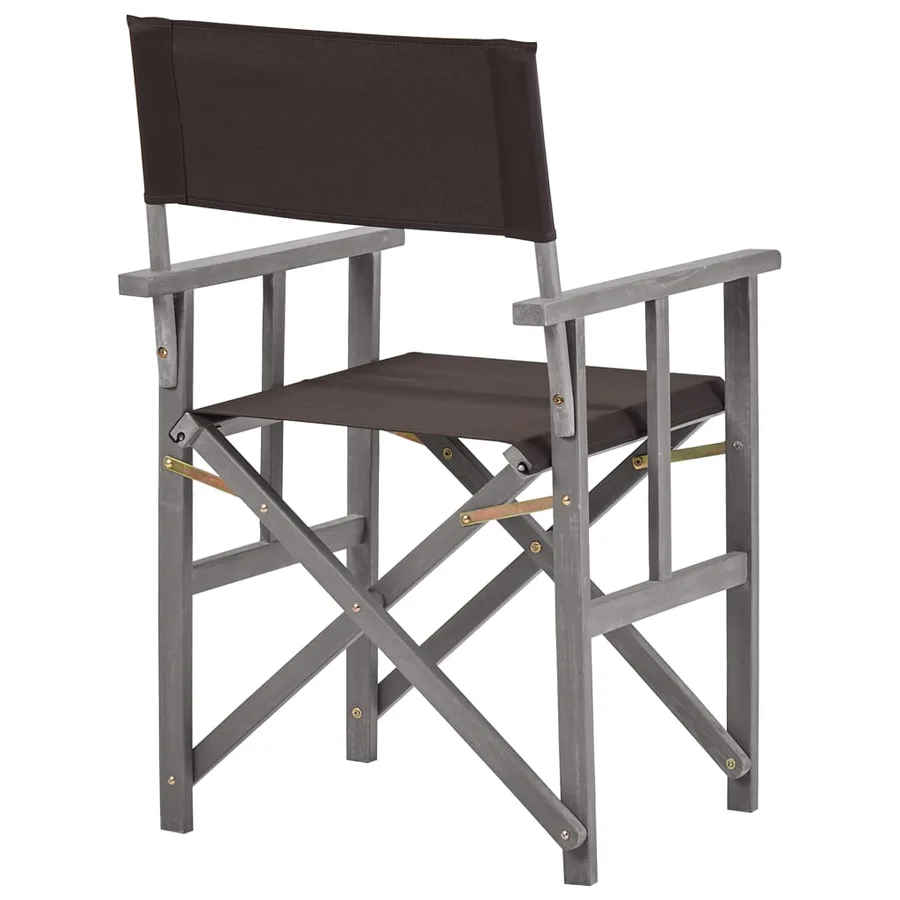 Chaises de metteur en scène lot de 2 Bois massif d'acacia - 5