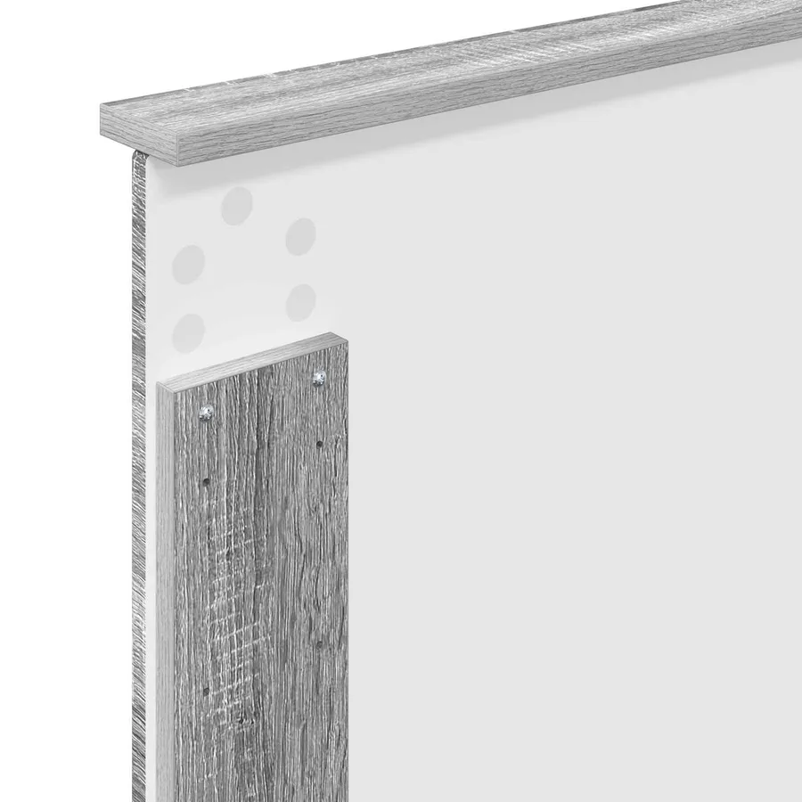Lit de Rangement Gris Sonoma 100 x 200 cm Bois d'ingénierie - 12