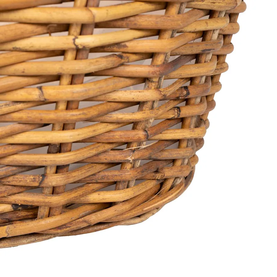 Panier de Plante avec stockage 2 pc Brun Naturel Rattan Kubu - 8