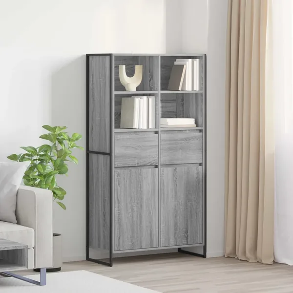 Buffet Gris Sonoma 81 x 36 x 150.5 cm Bois d'ingénierie