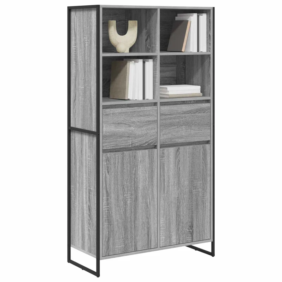 Buffet Gris Sonoma 81 x 36 x 150.5 cm Bois d'ingénierie - 3