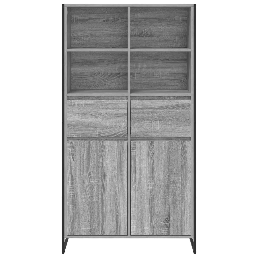 Buffet Gris Sonoma 81 x 36 x 150.5 cm Bois d'ingénierie - 6