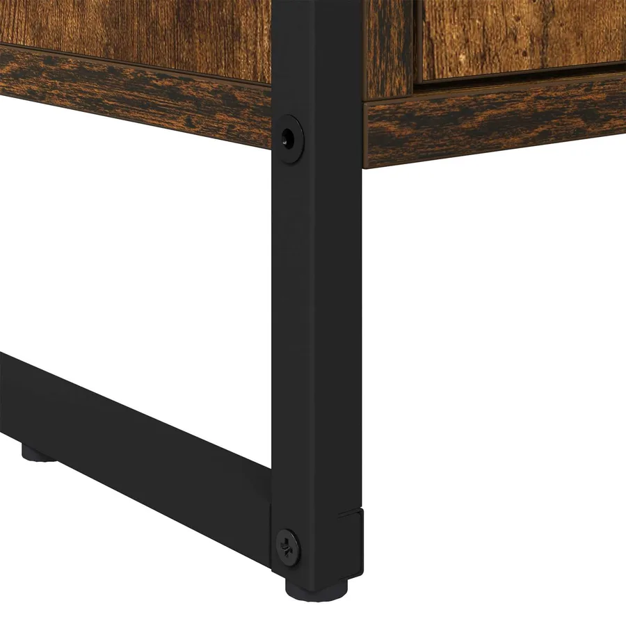 Armoires Hautes Chêne Fumé 79 x 36 x 200 cm Bois d'ingénierie - 10