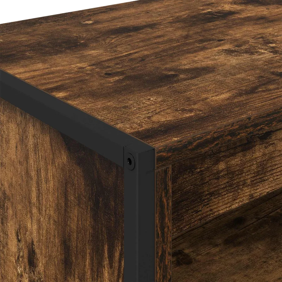 Armoires Hautes Chêne Fumé 79 x 36 x 200 cm Bois d'ingénierie - 9