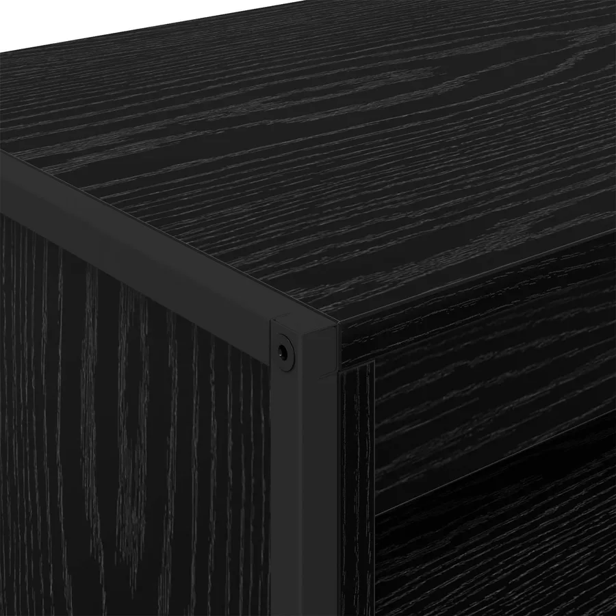 Armoires Hautes Chêne noir 79 x 36 x 200 cm Bois d'ingénierie - 9