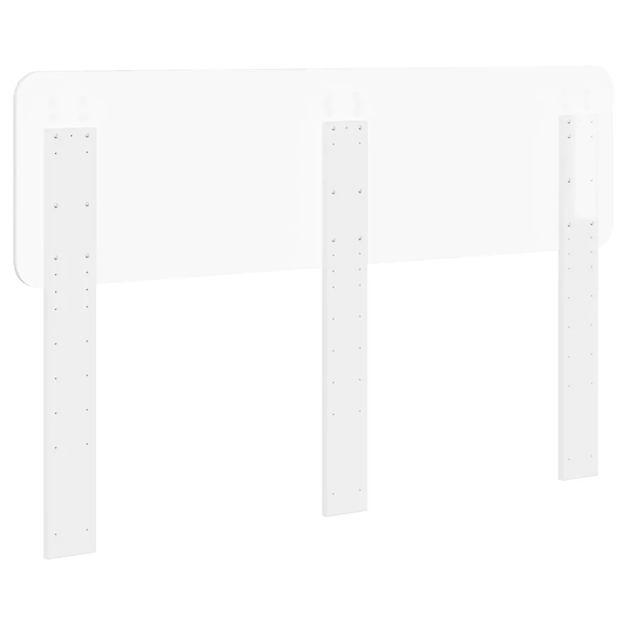 Tête de lit Blanc Brillant Bois d'ingénierie - 6