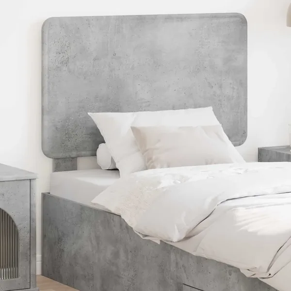 Tête de lit Gris béton Bois d'ingénierie