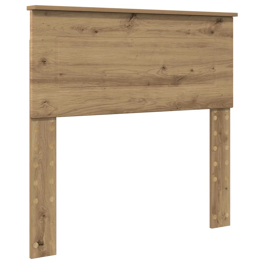 Cadre de lit Chêne artisan 100 x 200 cm Bois d'ingénierie - 6