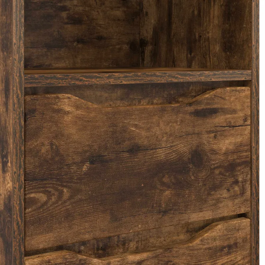 Table de chevet Chêne fumé 40 x 30 x 467 cm Bois d'ingénierie - 10