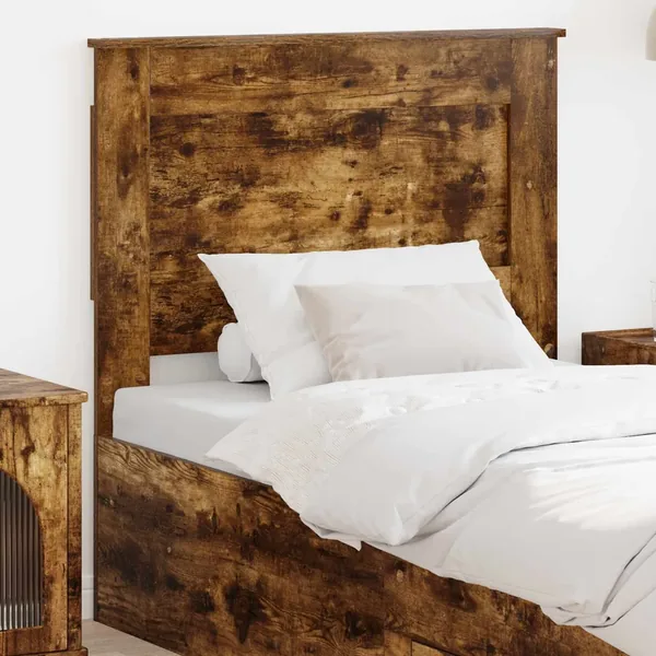 Tête de lit avec tête de lit Chêne fumé 90 cm Bois d'ingénierie