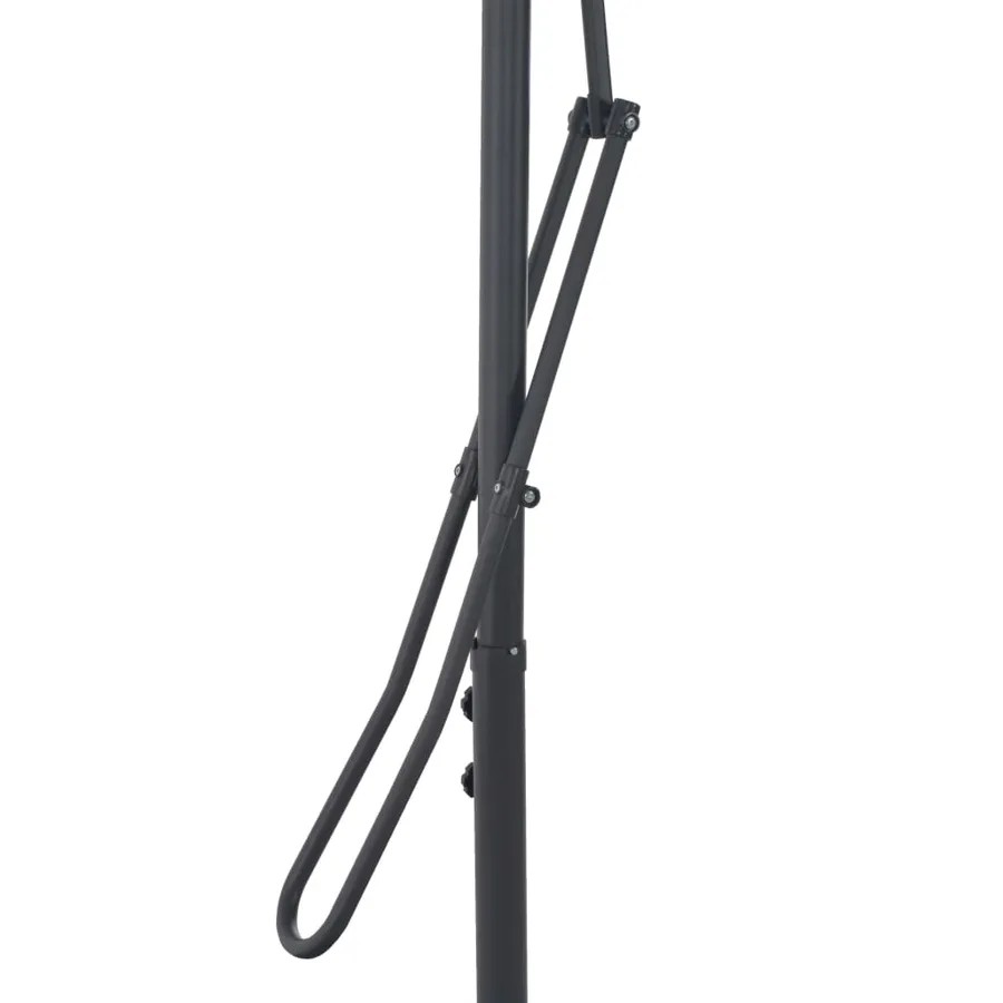 Parasol d'extérieur avec mât en acier 300 cm Vert - 6
