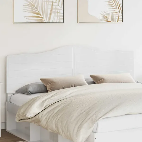 Tête de lit Blanc Brillant Bois d'ingénierie