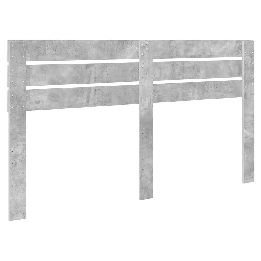 Tête de lit Gris béton Bois d'ingénierie - 6