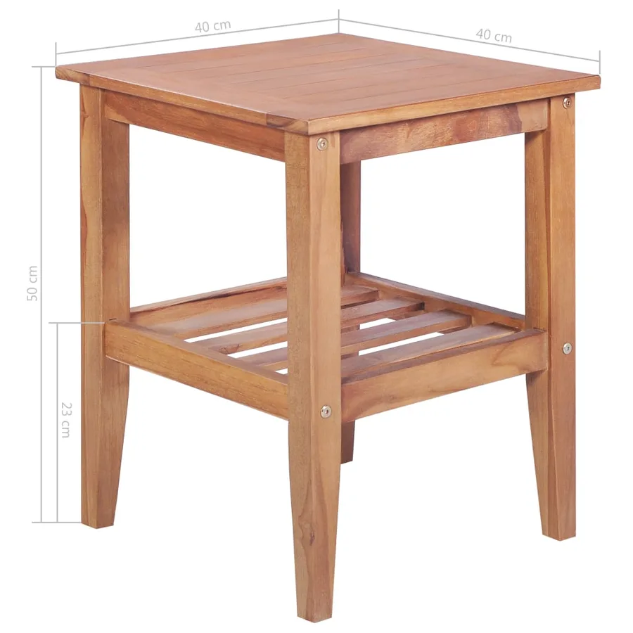 Ensemble de bistro de jardin 3 pcs teck solide - 11