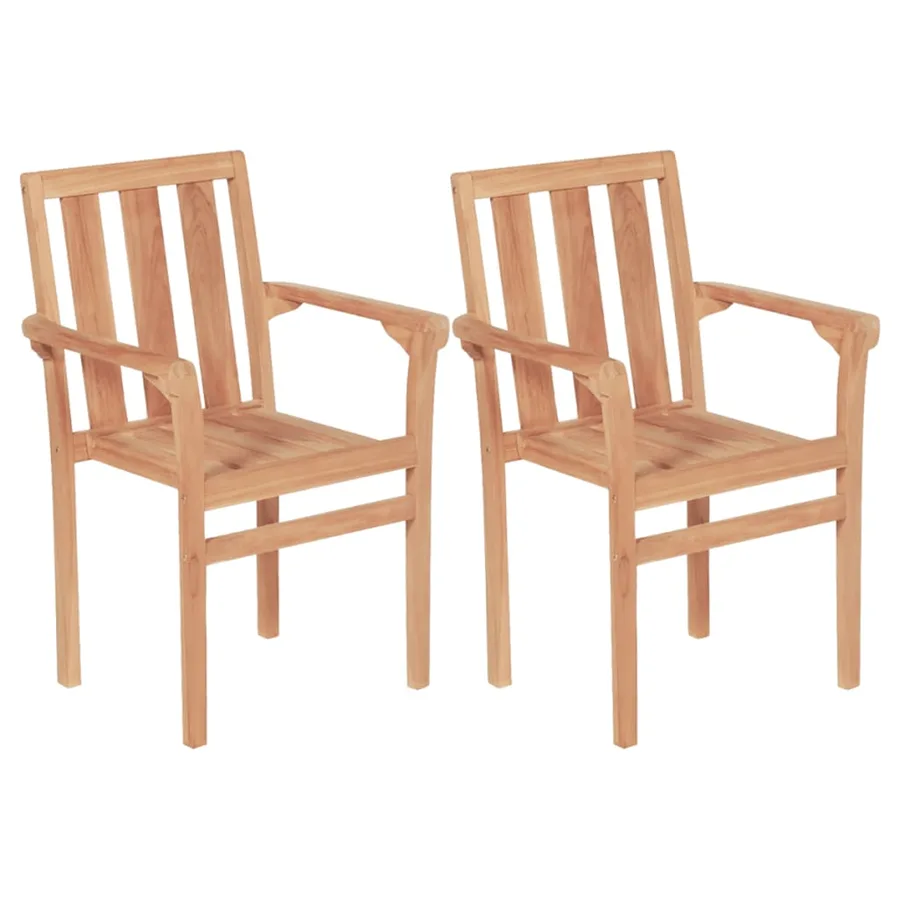 Ensemble de bistro de jardin 3 pcs teck solide - 4