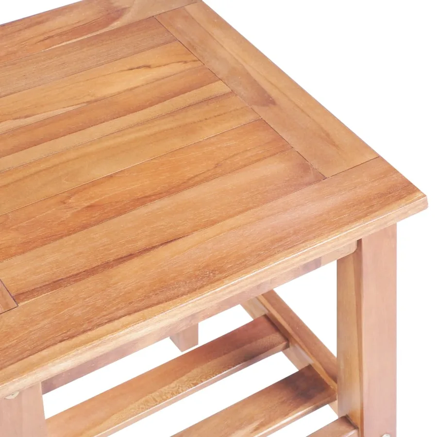 Ensemble de bistro de jardin 3 pcs teck solide - 8