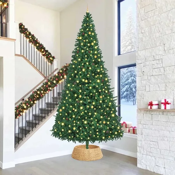 Collier de sapin de Noël Marron 90 x 90 x 28 cm Jacinthe d'eau