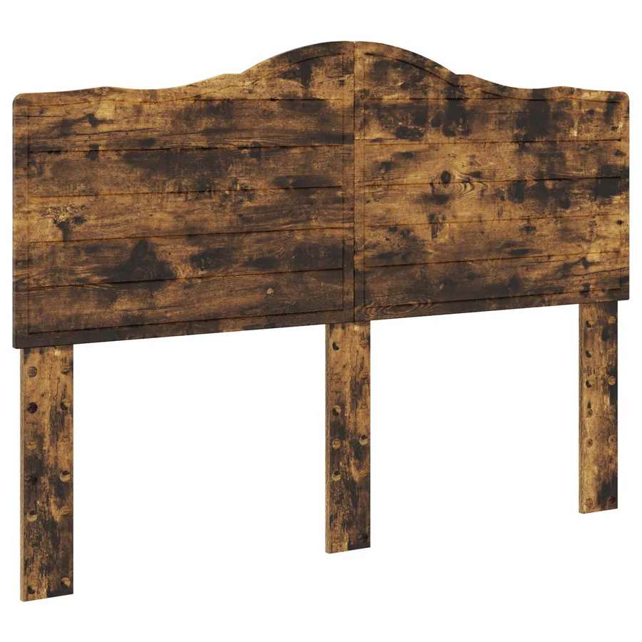 Cadre de lit Chêne fumé 140 x 190 cm Pin massif - 6