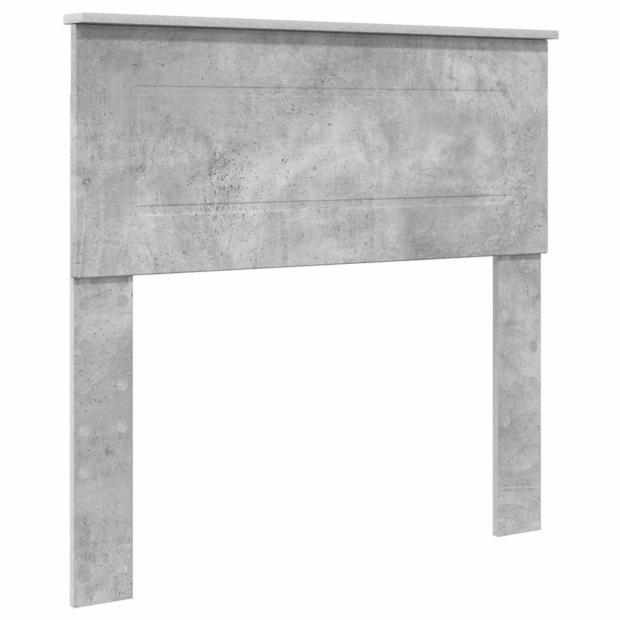 Cadre de lit Gris béton 100 x 200 cm Bois d'ingénierie - 6