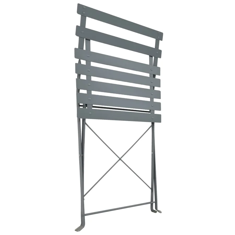 Mobilier de bistro 3 pcs Acier Gris - 7