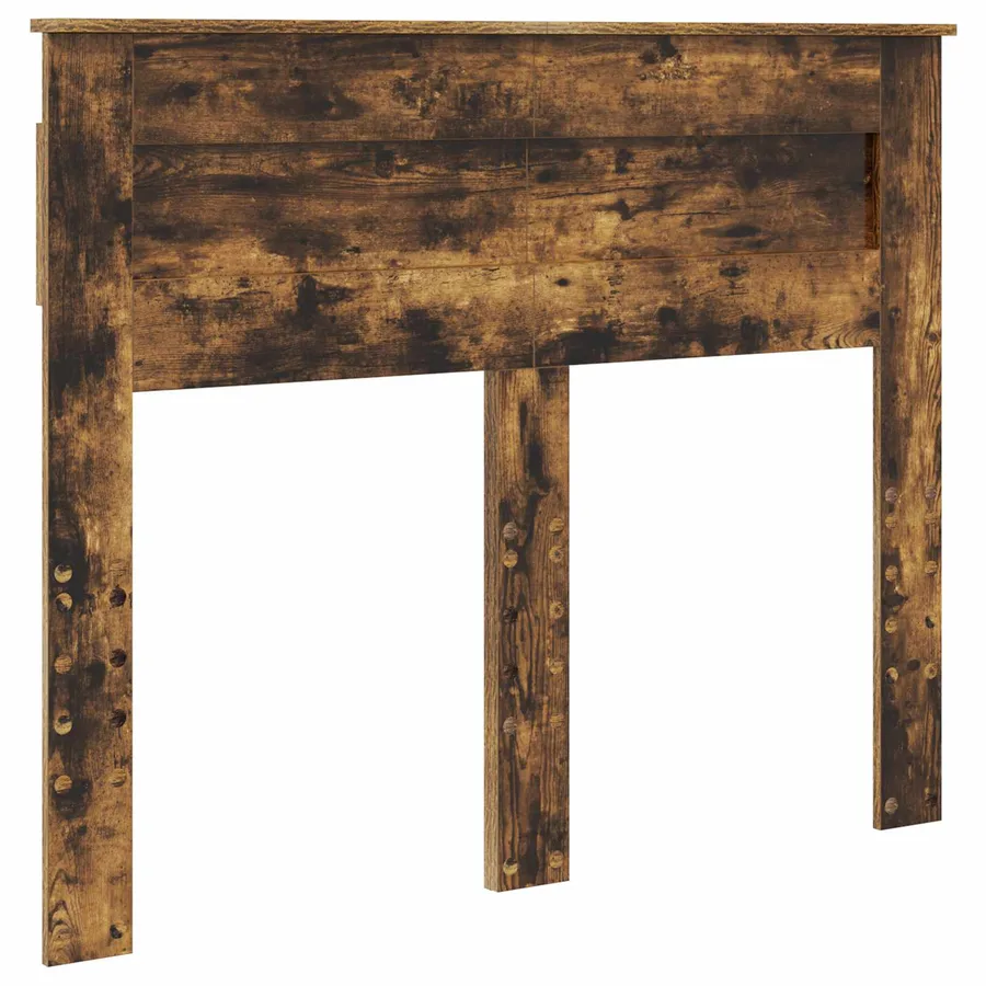 Cadre de lit Chêne fumé 135 x 190 cm Bois de pin massif - 6