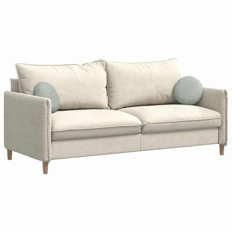 Coussins de siège 2 pcs Gris clair Ø30 x 13 cm Velours - 3