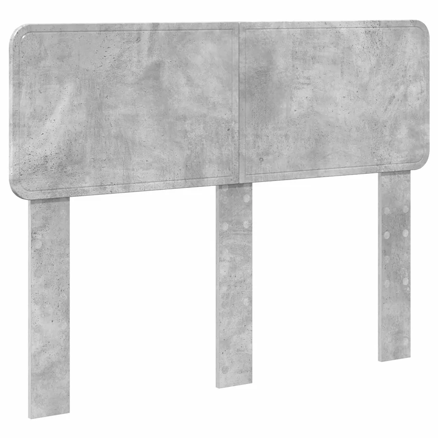 Cadre de lit Gris béton 120 x 200 cm Bois d'ingénierie - 7