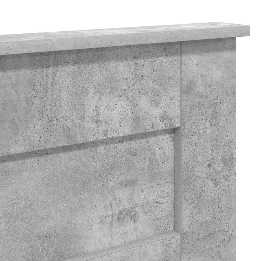 Tête de lit Gris béton Bois d'ingénierie - 7