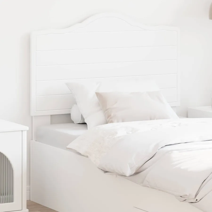 Tête de lit Blanc Bois d'ingénierie