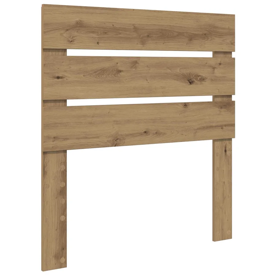 Cadre de lit Chêne artisan 75 x 190 cm Bois de pin massif - 6