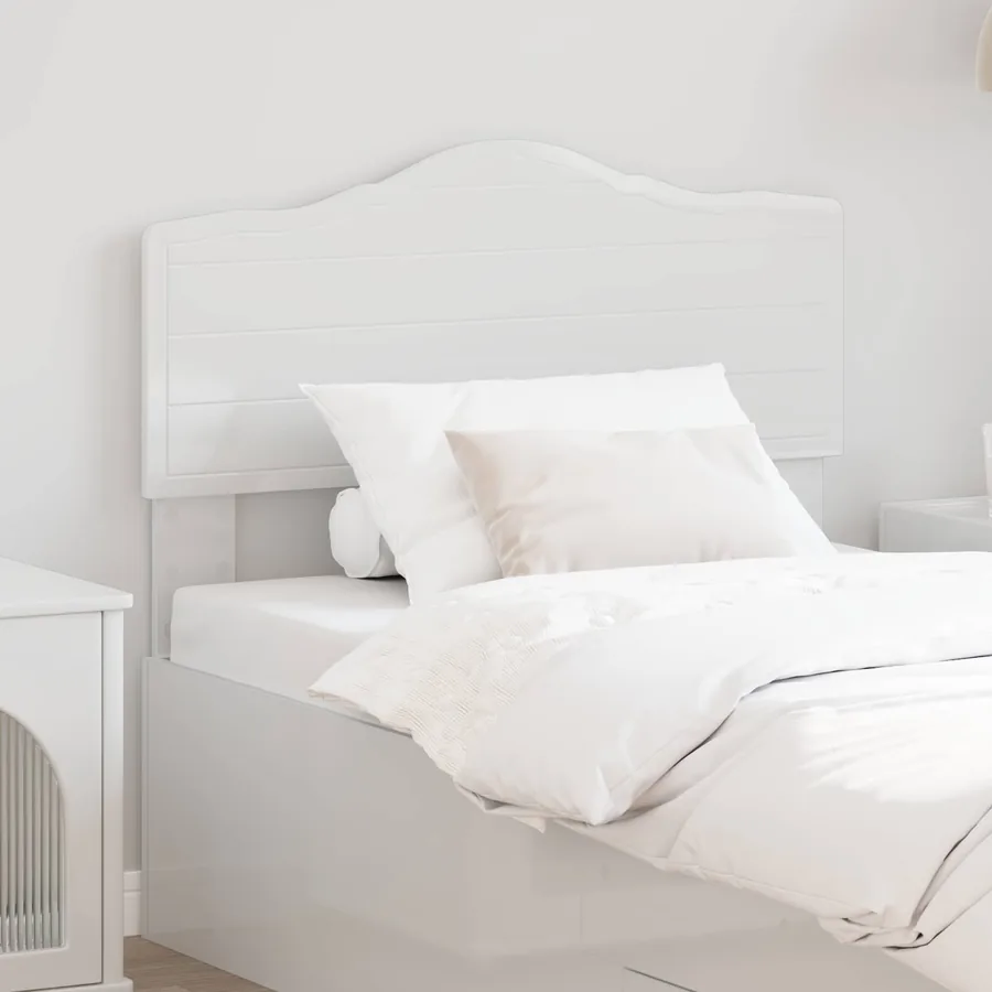 Tête de lit Blanc Brillant Bois d'ingénierie