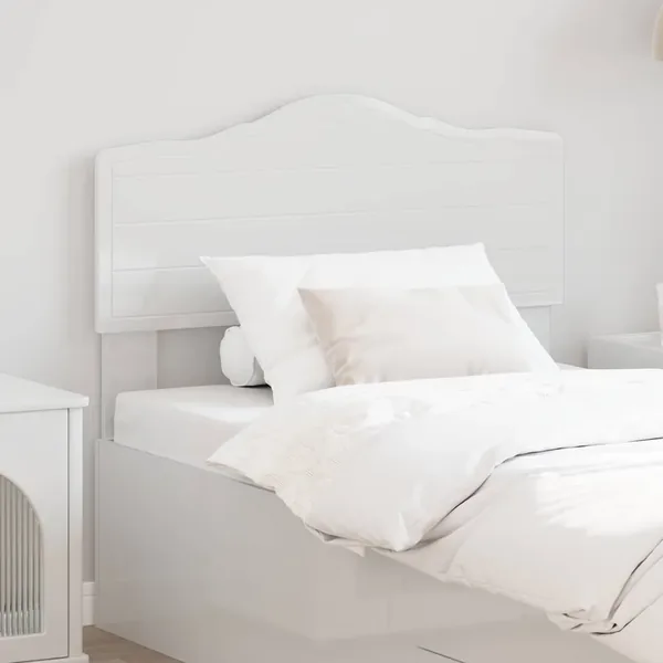 Tête de lit Blanc Brillant Bois d'ingénierie