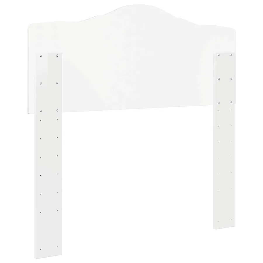 Tête de lit Blanc Brillant Bois d'ingénierie - 6