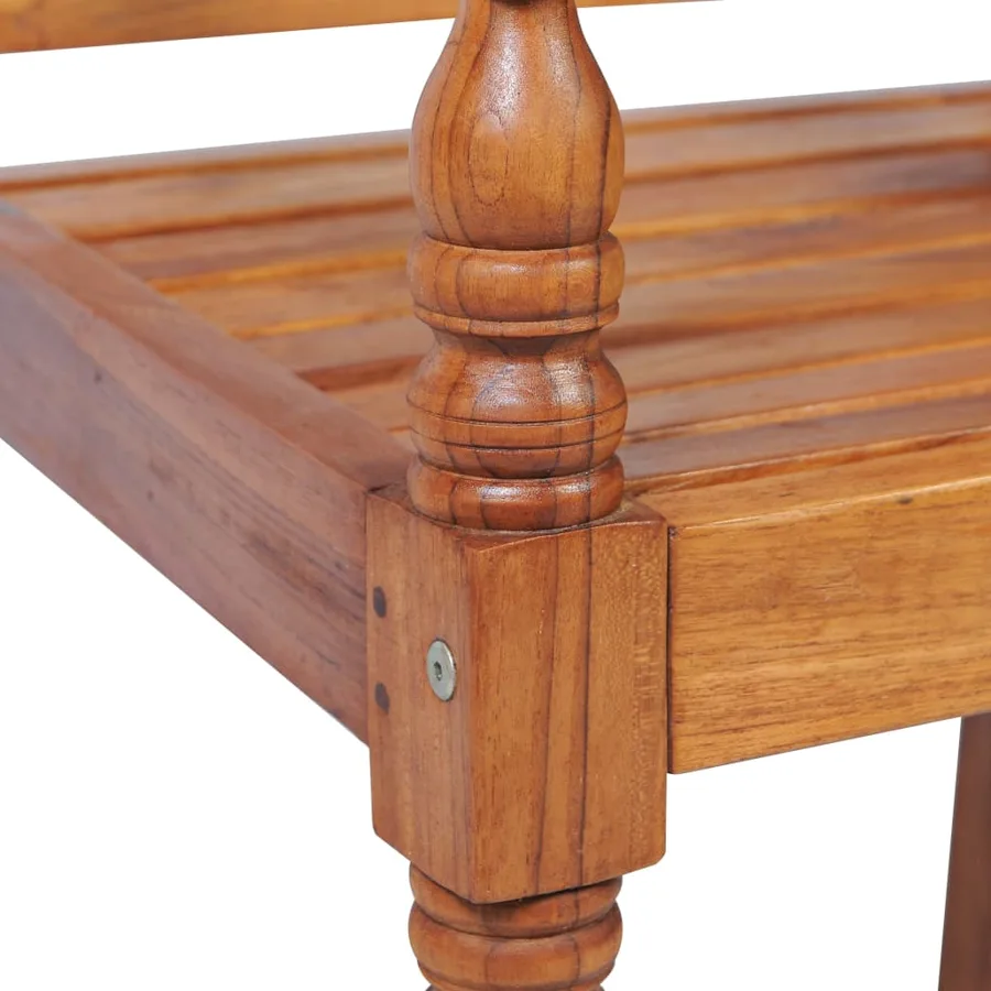 Salon de jardin avec coussins 4 pcs bois de teck solide - 6