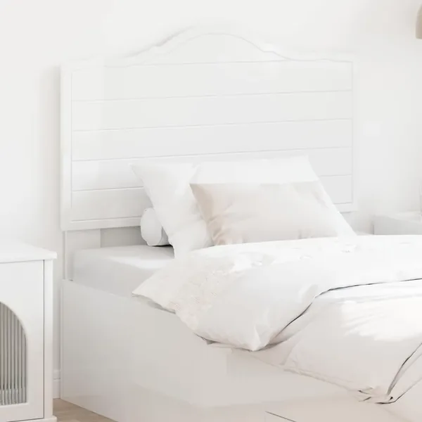 Tête de lit Blanc Brillant Bois d'ingénierie