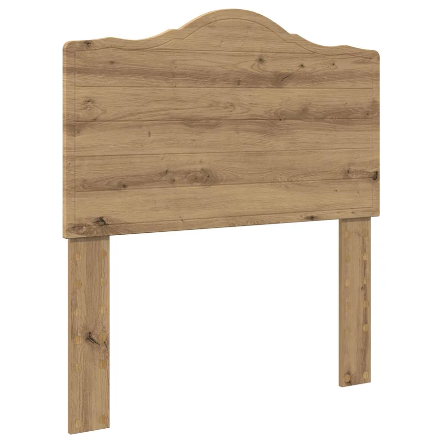 Cadre de lit Chêne artisan 100 x 200 cm Pin massif - 6