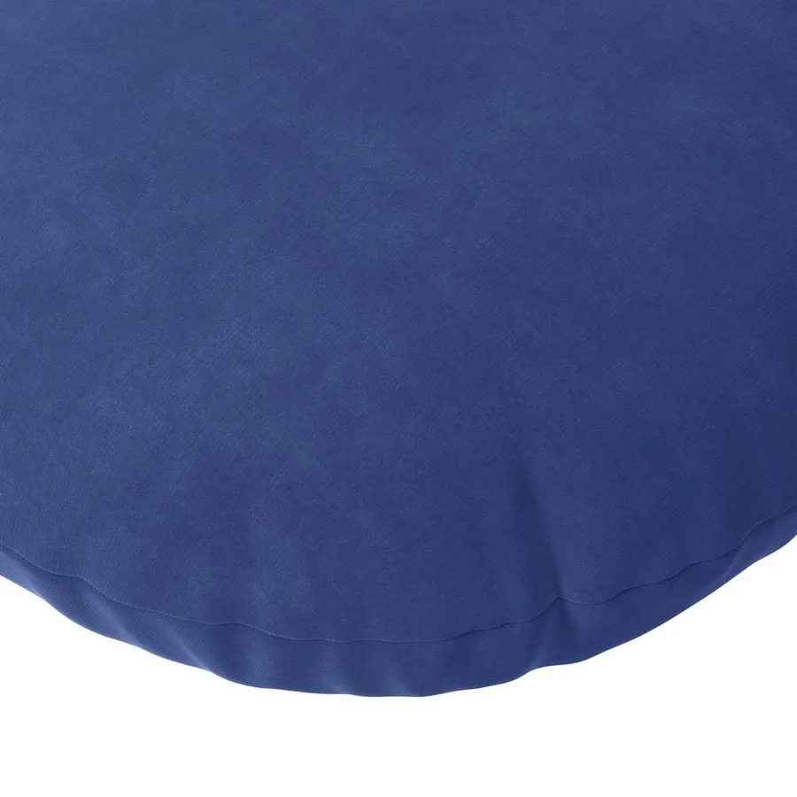 Coussins de siège 2 pcs Bleu police Ø 40 x 13 cm Velours - 7