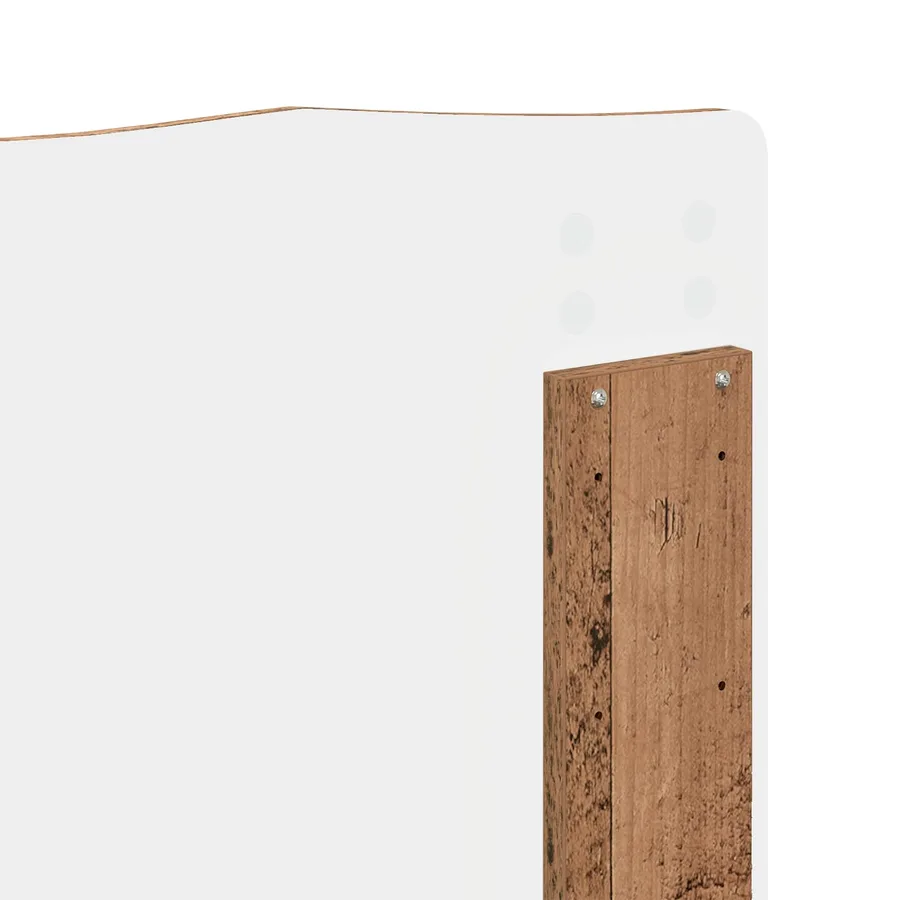 Cadre de lit Bois ancien 160 x 200 cm Pin massif - 11