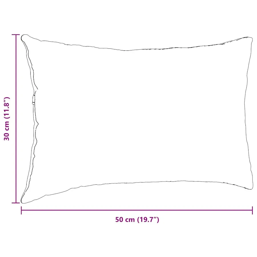 Coussins de canapé 2 pcs Marron 50 x 30 cm - 9