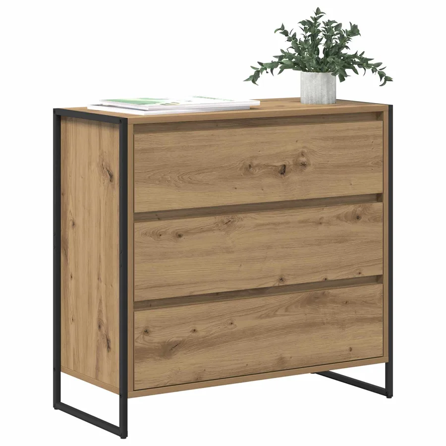 Buffet Chêne artisan 79 x 36 x 75.5 cm Bois d'ingénierie - 3