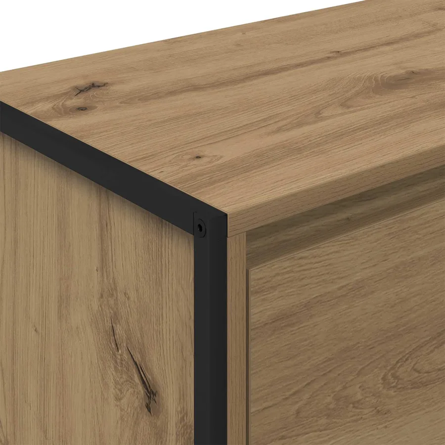 Buffet Chêne artisan 79 x 36 x 75.5 cm Bois d'ingénierie - 9