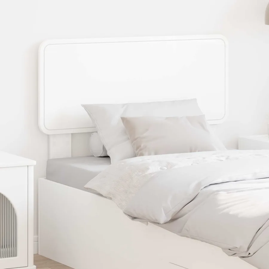 Tête de lit Blanc Bois d'ingénierie