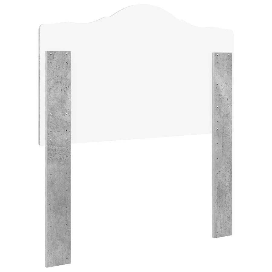 Tête de lit Gris béton Bois d'ingénierie - 6