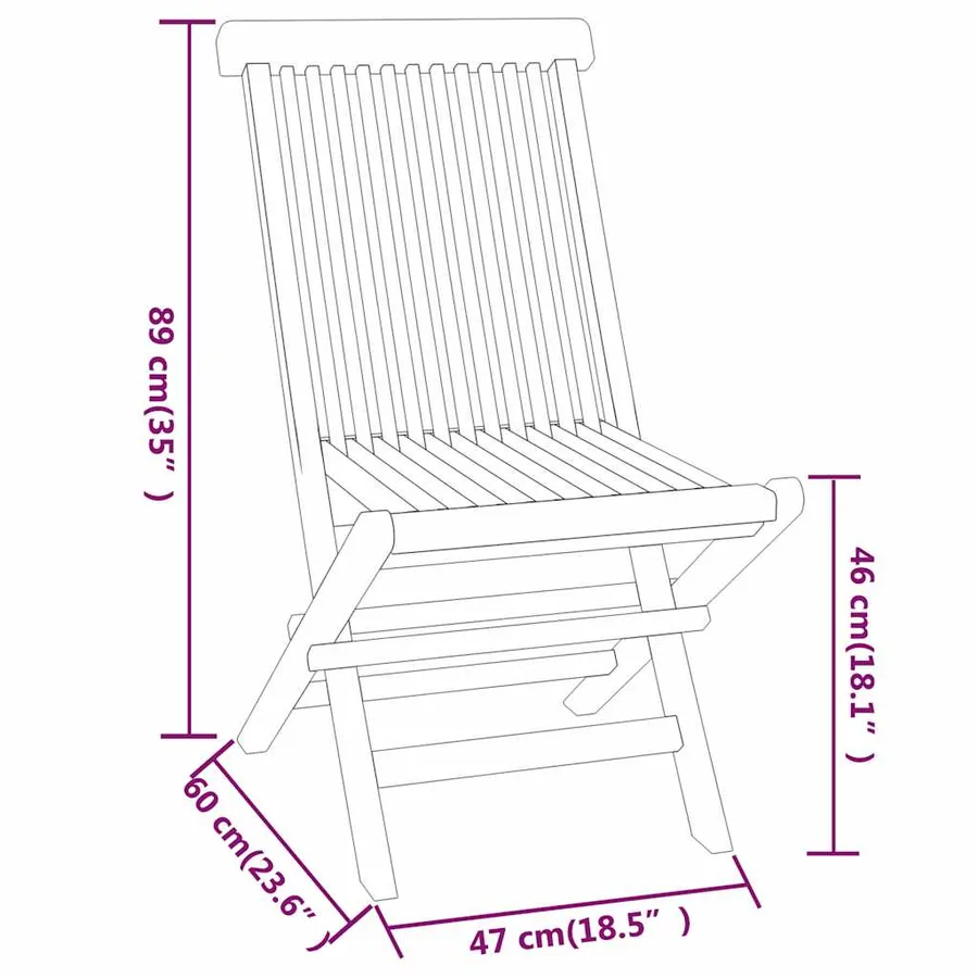Ensemble à manger de jardin 3 pcs Bois de teck massif - 8