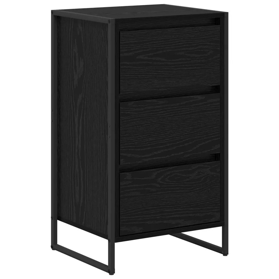 Buffet Chêne noir 42 x 36 x 75.5 cm Bois d'ingénierie - 2