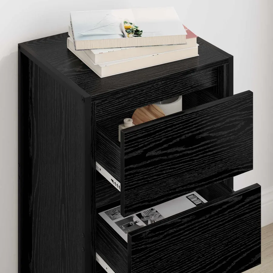 Buffet Chêne noir 42 x 36 x 75.5 cm Bois d'ingénierie - 4