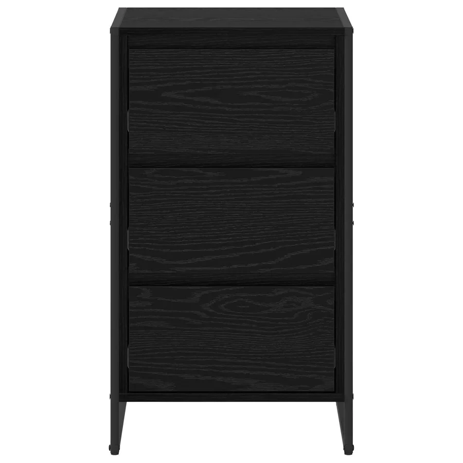 Buffet Chêne noir 42 x 36 x 75.5 cm Bois d'ingénierie - 6