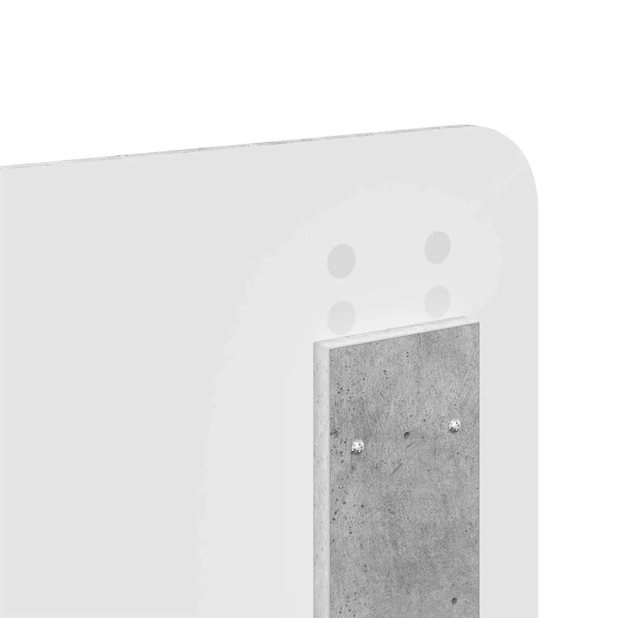 Cadre de lit Gris Béton 140 x 190 cm Bois d’ingénierie - 12