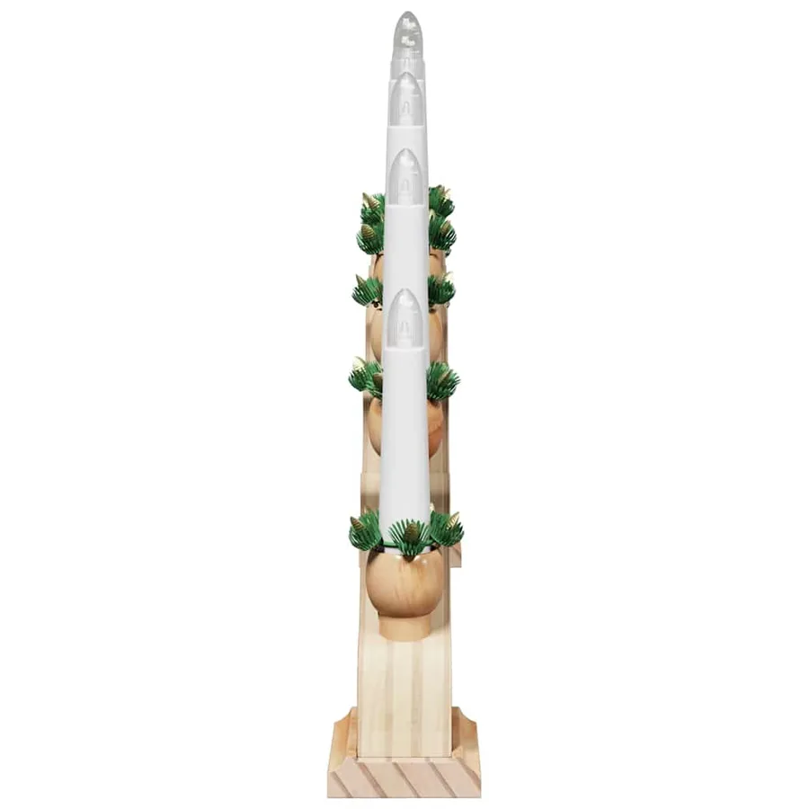 Arche de Bougies de Noël avec 10 Bougies LED Marron - 7