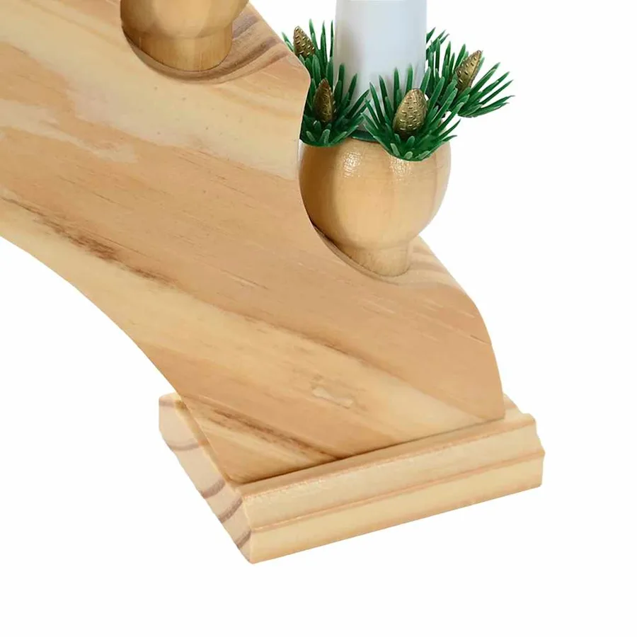 Arche de Bougies de Noël avec 10 Bougies LED Marron - 8